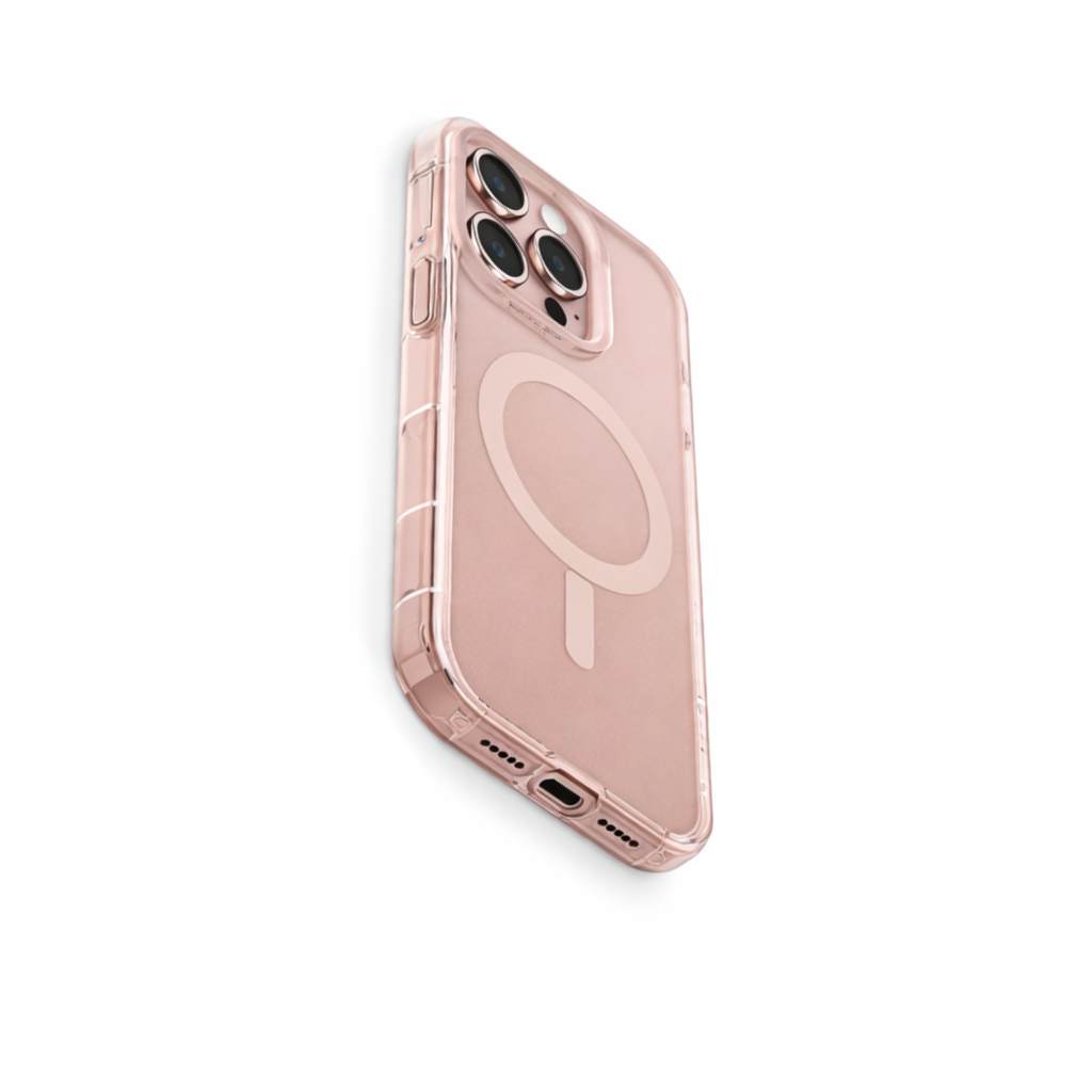 AmazingThing Titan Pro Clear Case for iPhone 16 Pro (MagSafe Compatible, 10ft Drop Protection, Transparent Gold Tint) - Image 4