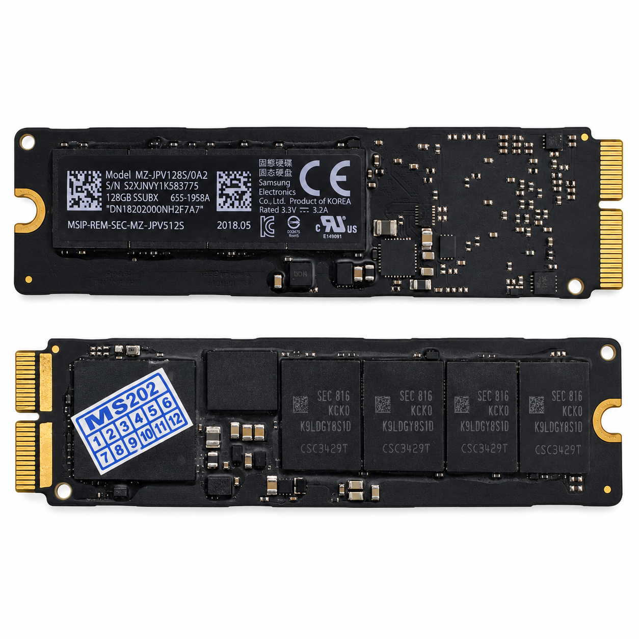 Apple MacBook Pro/Air 128GB / 256GB / 512GB Internal SSD for Select Apple MacBook Pro & Air A1502 A1398 A1465 A1466 (2013–2015) - Image 2