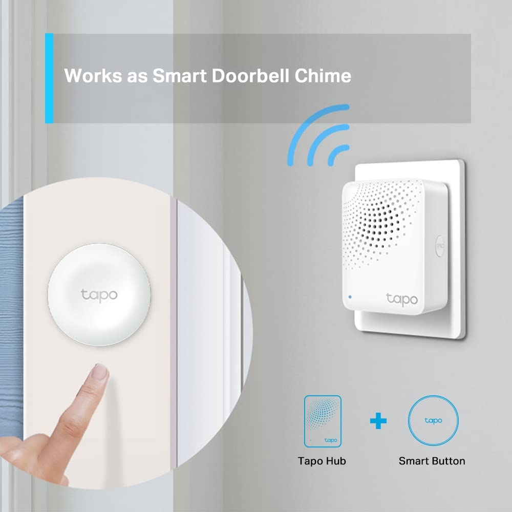 Tapo Tp-Link H100 Iot Smart Hub with Chime, Smart Alarm and Doorbell, Smart Actions with Sensors, Switches & Buttons, Connect with Up to 64 Smart Devices, Alexa, Google Assistant Compatible Tapo Tp-Link H100 Iot Smart Hub with Chime, Smart Alarm and Doorbell, Smart Actions with Sensors, Switches & Buttons, Connect with Up to 64 Smart Devices, Alexa, Google Assistant Compatible - Image 6