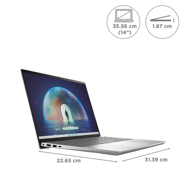 DELL Inspiron 5430 Intel Core i5 13th Gen (14 inch, 8GB, 1TB, Windows 11, MS Office 2021, Intel Iris Xe, FHD Plus Display, Platinum Silver - Image 2