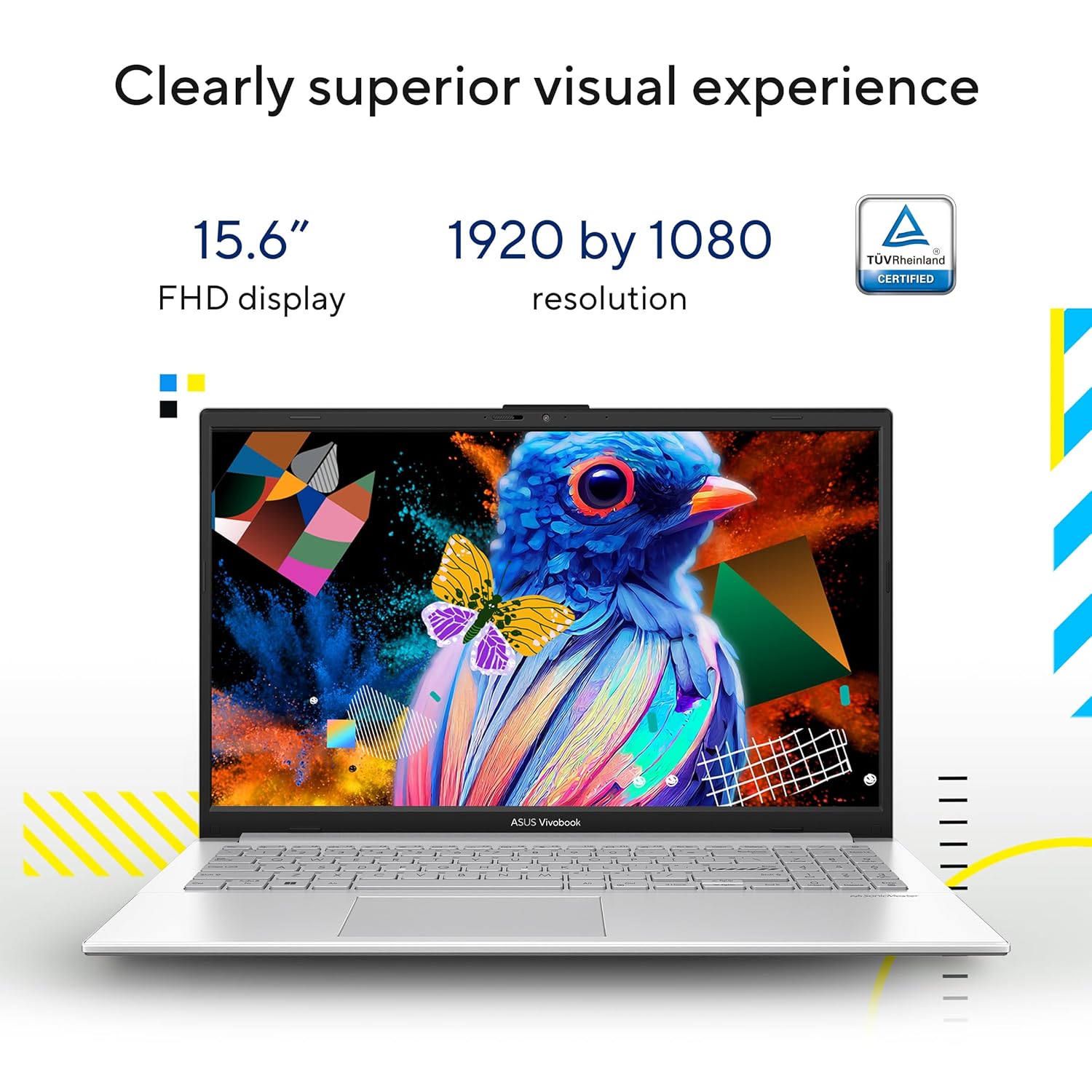 ASUS Vivobook Go 15 (2026),AMD Ryzen 5 40, AMD Radeon iGPU, 16GB RAM, 512GB SSD, FHD, 15.6"(39.6 cm),Windows 11,M365 Basic(1 Year)* Office 2024,Cool Silver,1.63 Kg,E1504FA-BQ2113WS,Thin & Light Laptop - Image 3