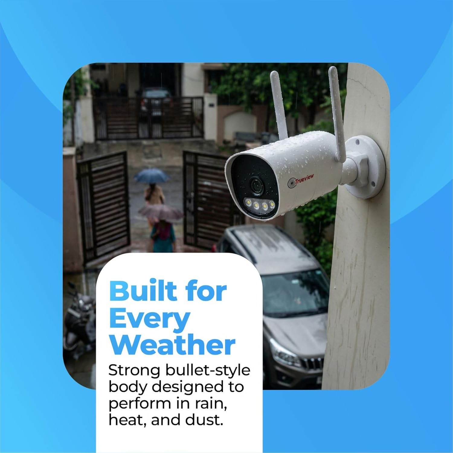 Trueview 3mp 1296p HD All Time Color 4G Sim Based Bullet CCTV Security Camera for Home, Shop, Office, Farm, and Construction Site | IP66 Waterproof Rating | with 9 IR LED - Image 6