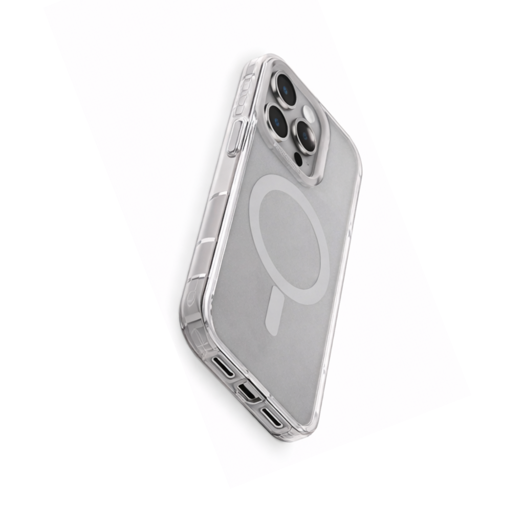 AmazingThing Titan Pro Clear Case for iPhone 16 Pro Max (MagSafe Compatible, 10ft Drop Protection, Crystal Transparent- Grey) - Image 4