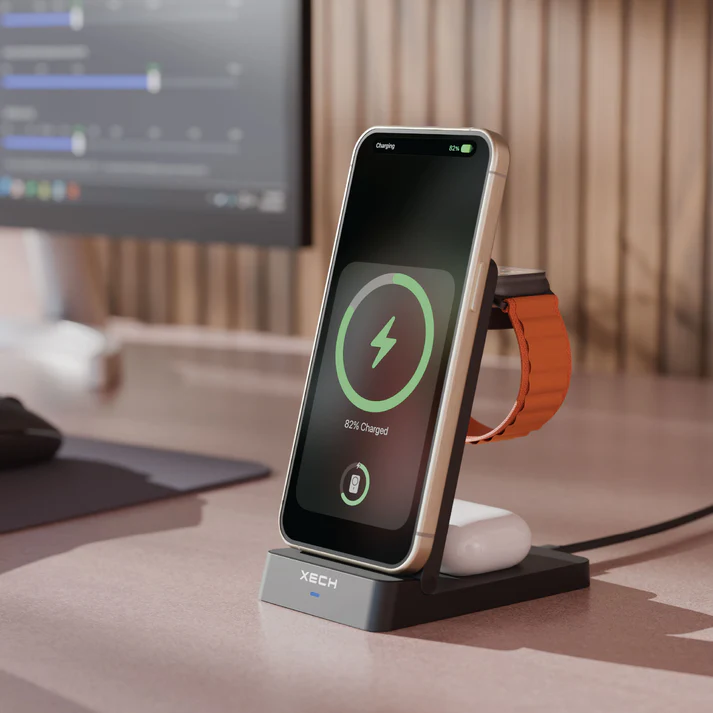 XECH PowerBase Max All-in-One Multi-Charger (Black) – Fast Charging Station XECH PowerBase Max All-in-One Multi-Charger (Black) – Fast Charging Station - Image 5