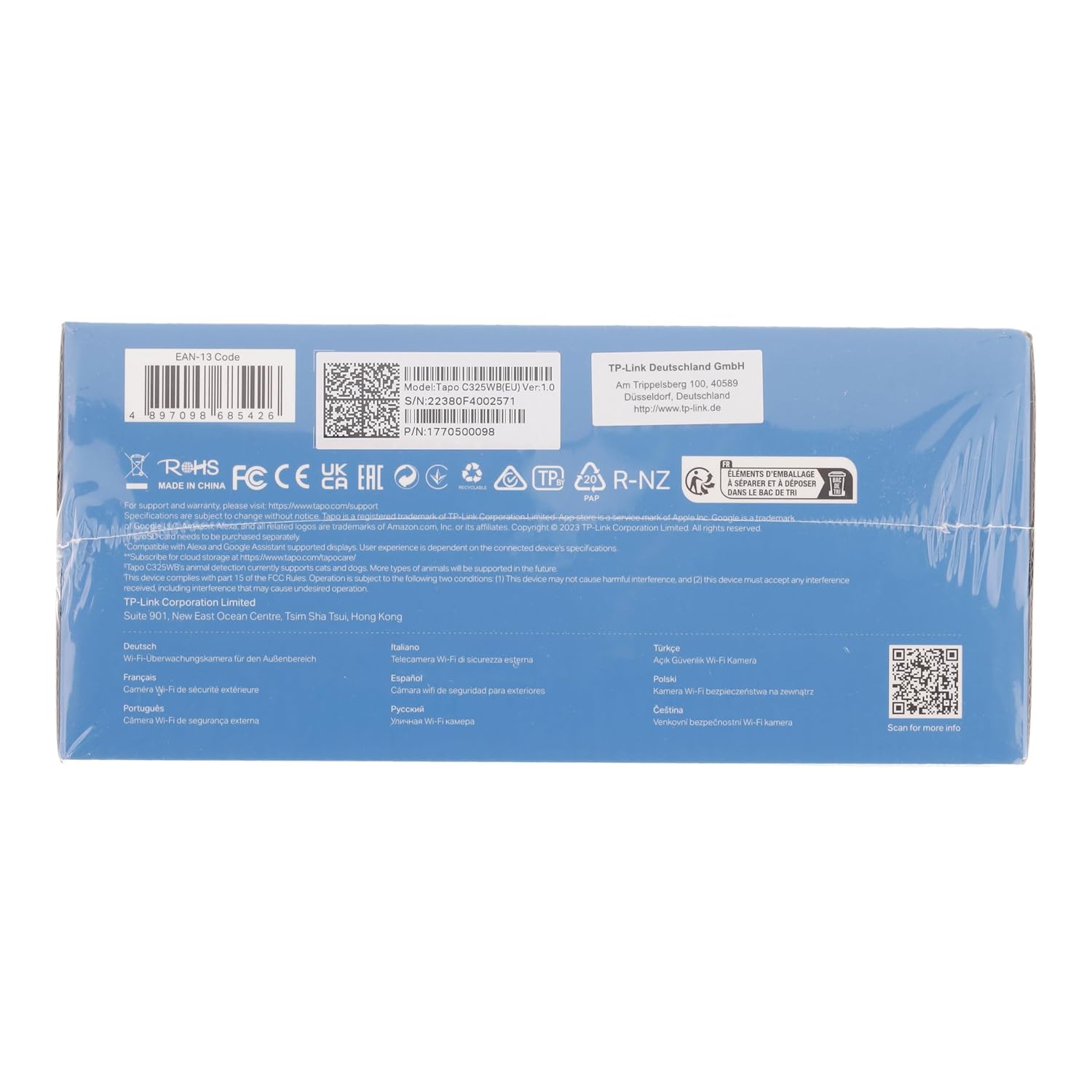 Tapo Tp-Link C325Wb 2K Qhd Outdoor Security Wi-Fi Camera,Ip66 Weatherproof,Motion Detection,1/1.79''Large Sensor,4Mp,Color Pro Night Vision,Cloud&Sd Card Storage,Works with Alexa&Google Home - Image 8