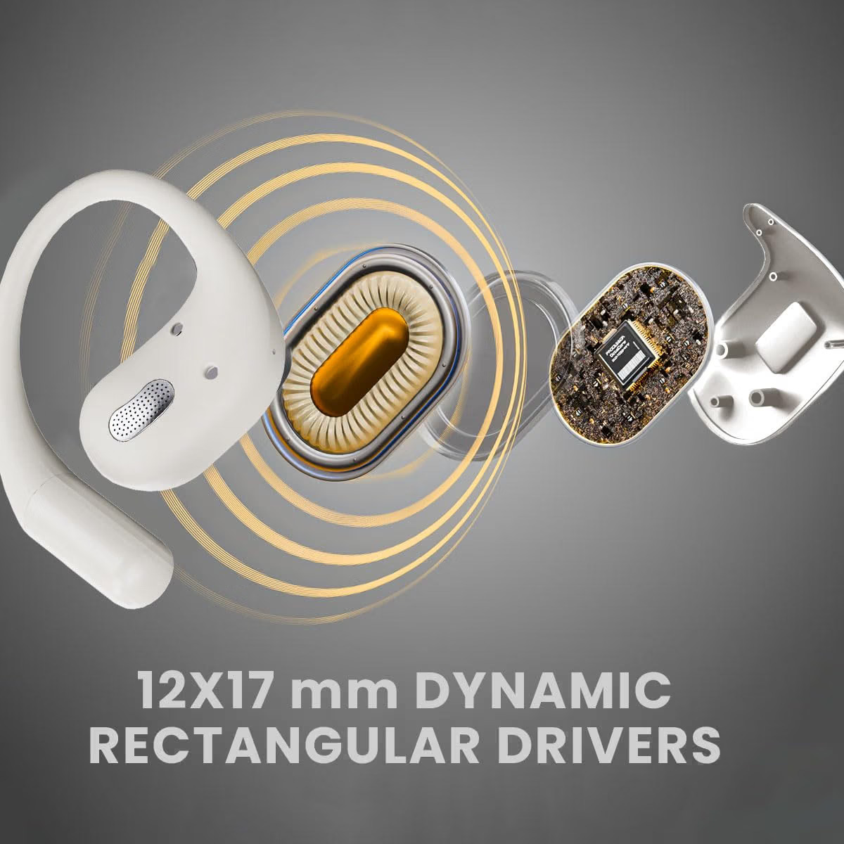 ng EarSafe OpenBuds - Air Conduction Open Ear Buds | Quad Mic ENC for Clear Calls | 12x17mm Drivers for Immersive Audio | Premium White - Image 6