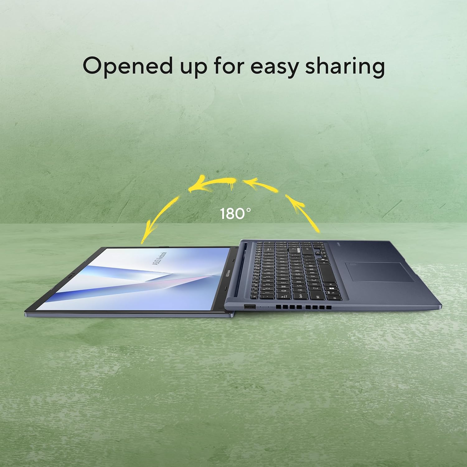 ASUS Vivobook 15 (2026),AMD Ryzen 7 170,Fingerprint Sensor,16GB RAM,512GB SSD,FHD, 15.6",(39.6 cm), Windows 11, M365 Basic(1 Year)* Office 2024,Quiet Blue,1.70 kg, M1502NAQ-BQ120WS,Thin & Light Laptop - Image 6