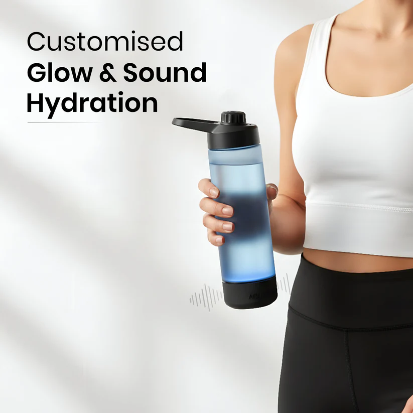 Aquaminder Volga+ Smart Water Bottle 770ml with App Connectivity & Personalized Hydration Reminder Black - Image 6