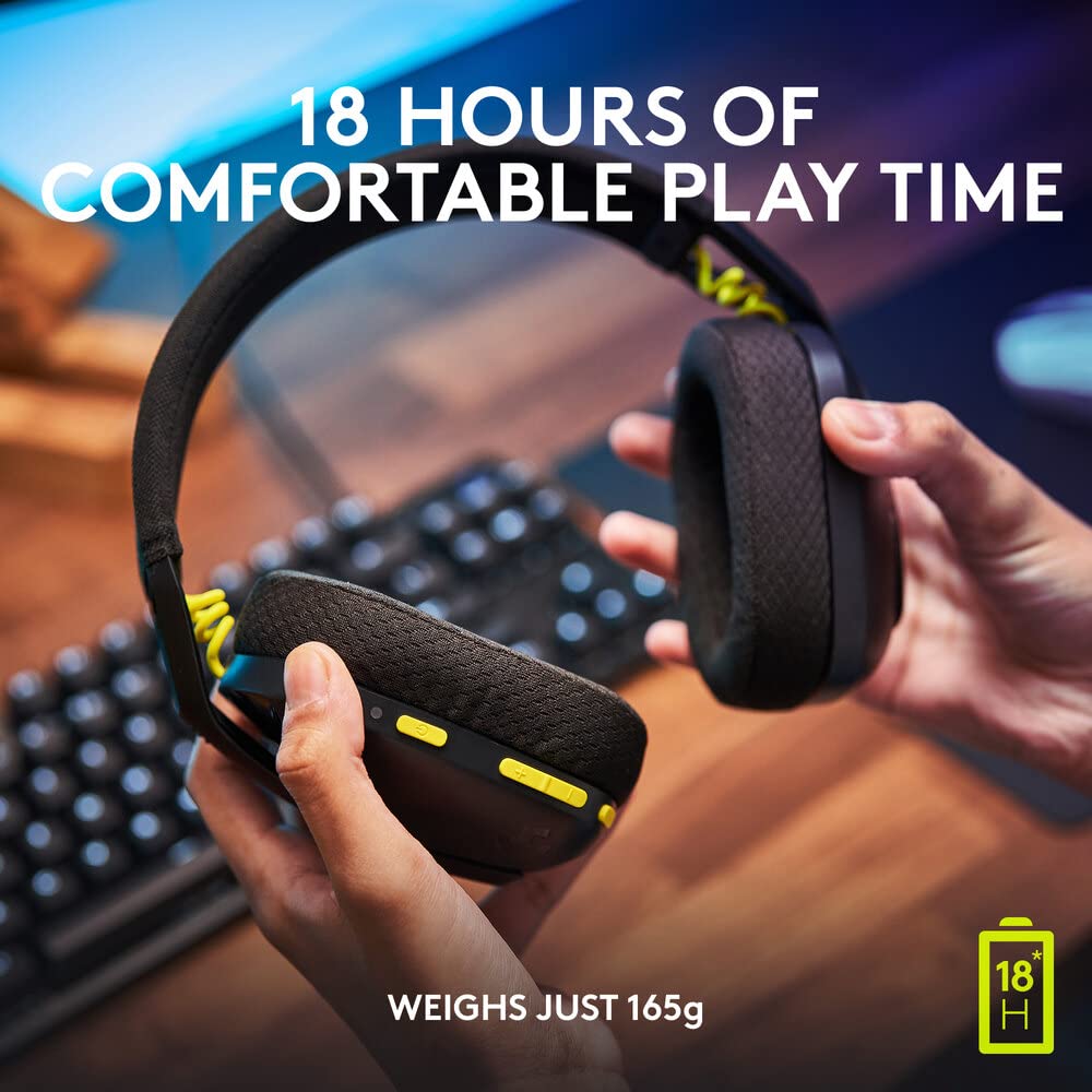 Logitech G435 LIGHTSPEED Wireless Gaming Headset with Bluetooth & Dolby Atmos Support (Black) - Image 9