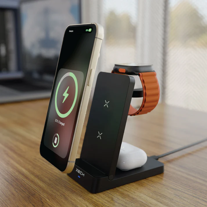 XECH PowerBase Max All-in-One Multi-Charger (Black) – Fast Charging Station XECH PowerBase Max All-in-One Multi-Charger (Black) – Fast Charging Station - Image 3