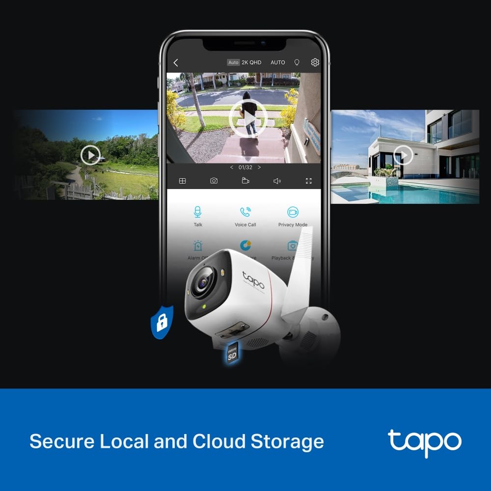Tapo Tp-Link C325Wb 2K Qhd Outdoor Security Wi-Fi Camera,Ip66 Weatherproof,Motion Detection,1/1.79''Large Sensor,4Mp,Color Pro Night Vision,Cloud&Sd Card Storage,Works with Alexa&Google Home - Image 6