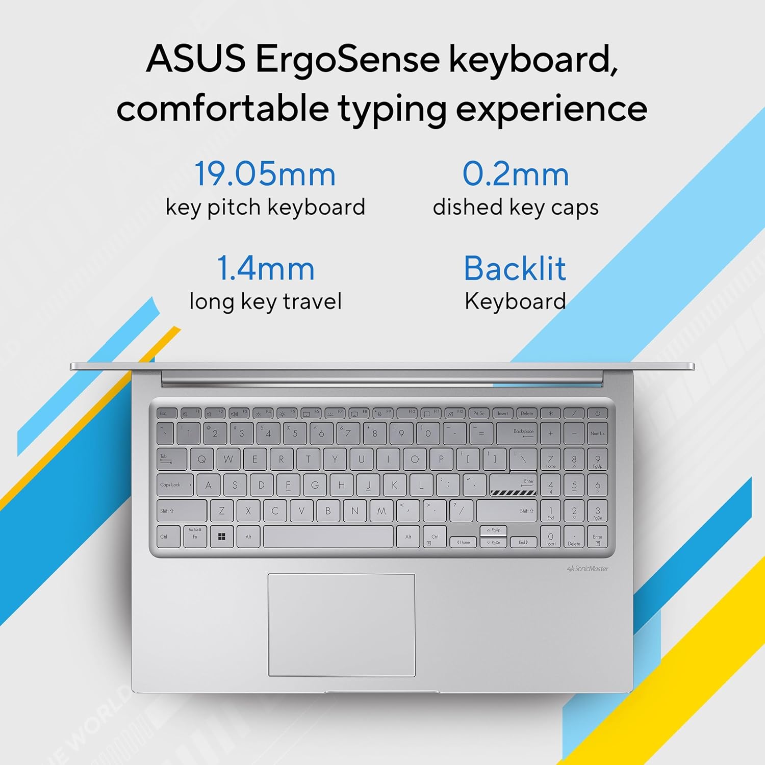 ASUS Vivobook 15 (2026),Intel Core 3 100U, Intel iGPU, 8GB RAM, 512GB SSD, FHD, 15.6"(39.6 cm),Windows 11 Home,M365 Basic(1 Year)* Office 2024,Cool Silver,1.7 Kg, X1504VAP-BQ1321WS,Thin & Light Laptop - Image 4