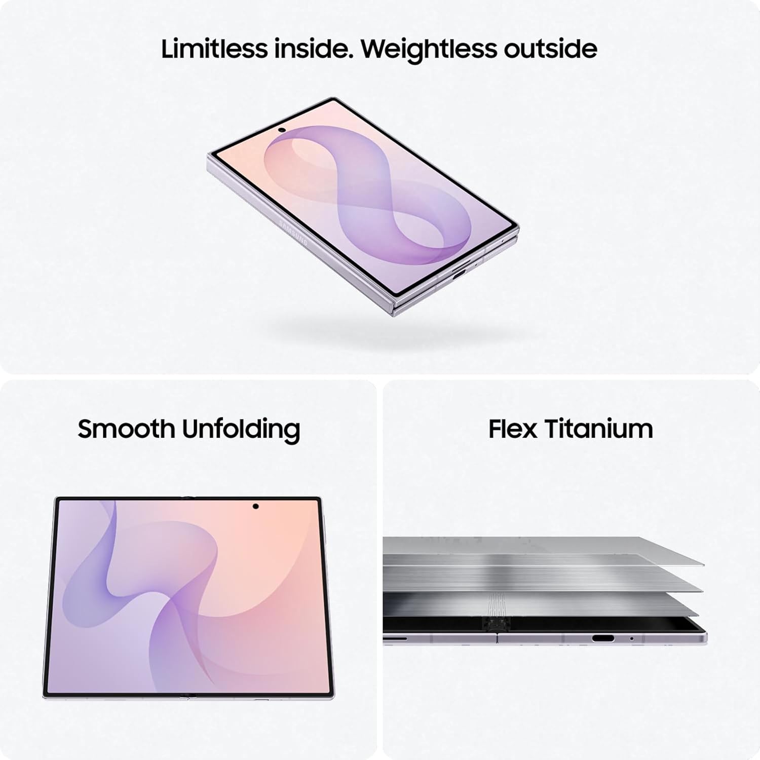 Samsung Galaxy Z Fold8 5G Smartphone (Lavender, 16GB RAM, 1TB Storage, 4800mAh Battery, Dual 50MP Camera) - Image 5