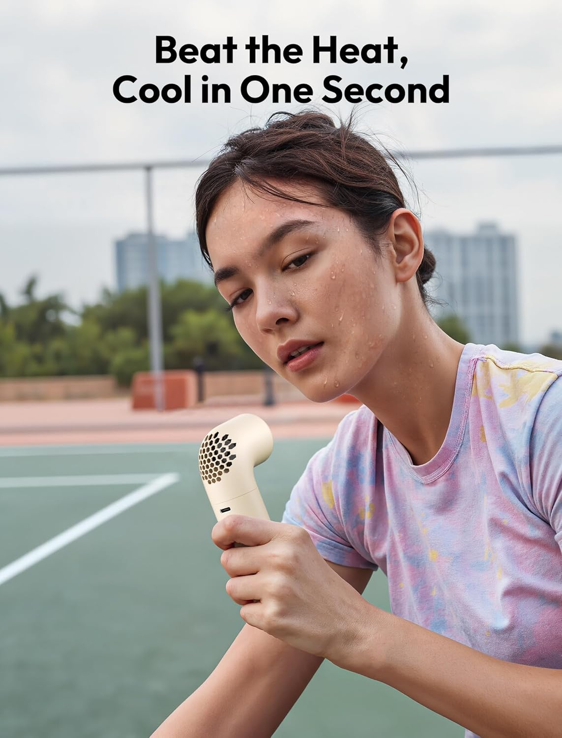 Aecooly Portable Handheld Fan, Powerful Turbo Mini Fan, 15000 RPM High Speed Aero, 8H Max Cooling Time, 4 Speeds Pocket Rechargeable Personal Small Travel GIfts for Women Men -Beige - Image 5