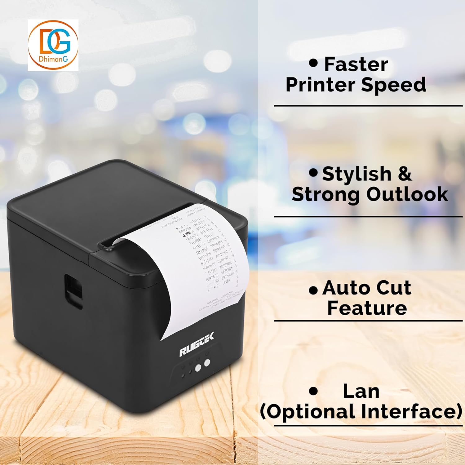 Rugtek Rp 82 Compact UE Thermal Receipt Printer (USB+Enthernet) Rugtek Rp 82 Compact UE Thermal Receipt Printer (USB+Enthernet) - Image 4