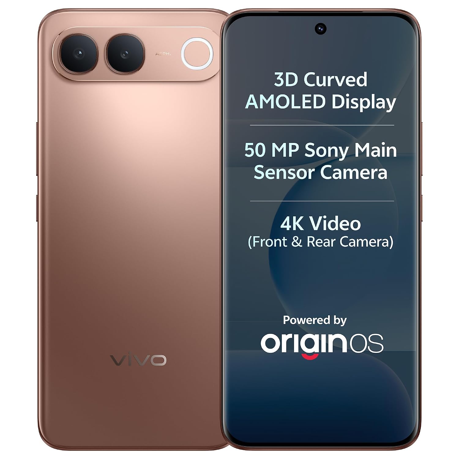 vivo S2 5G (Regal Bronze, 8GB RAM, 128GB Storage) | 50MP Camera | 4K Video | 7050 mAh Battery | 3D Curved AMOLED | MTK D-7360 Turbo vivo S2 5G (Regal Bronze, 8GB RAM, 128GB Storage) | 50MP Camera | 4K Video | 7050 mAh Battery | 3D Curved AMOLED | MTK D-7360 Turbo - Image 1