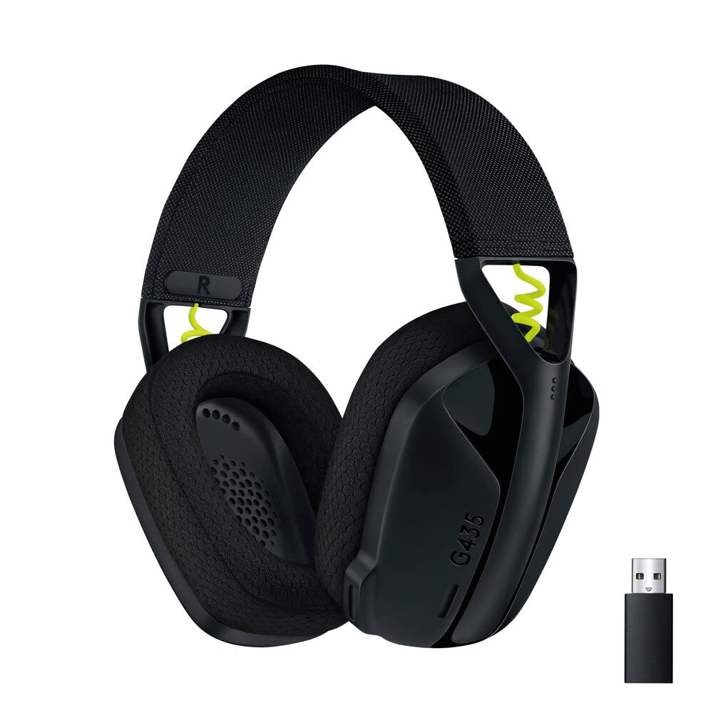Logitech G435 LIGHTSPEED Wireless Gaming Headset with Bluetooth & Dolby Atmos Support (Black) - Image 1