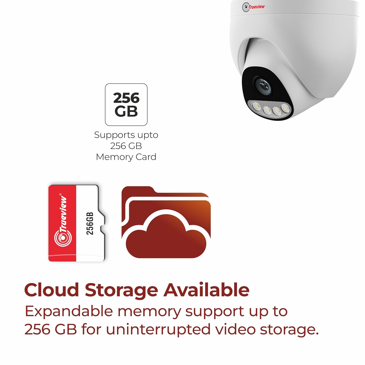 Trueview Smart Security Camera Wi-Fi 3MP CCTV Dome Camera for Home | Shop | Office | Farm | Construction Site | Wireless Camera (T18294S-Trueview 3MP WiFi Dome STQC) - Image 8