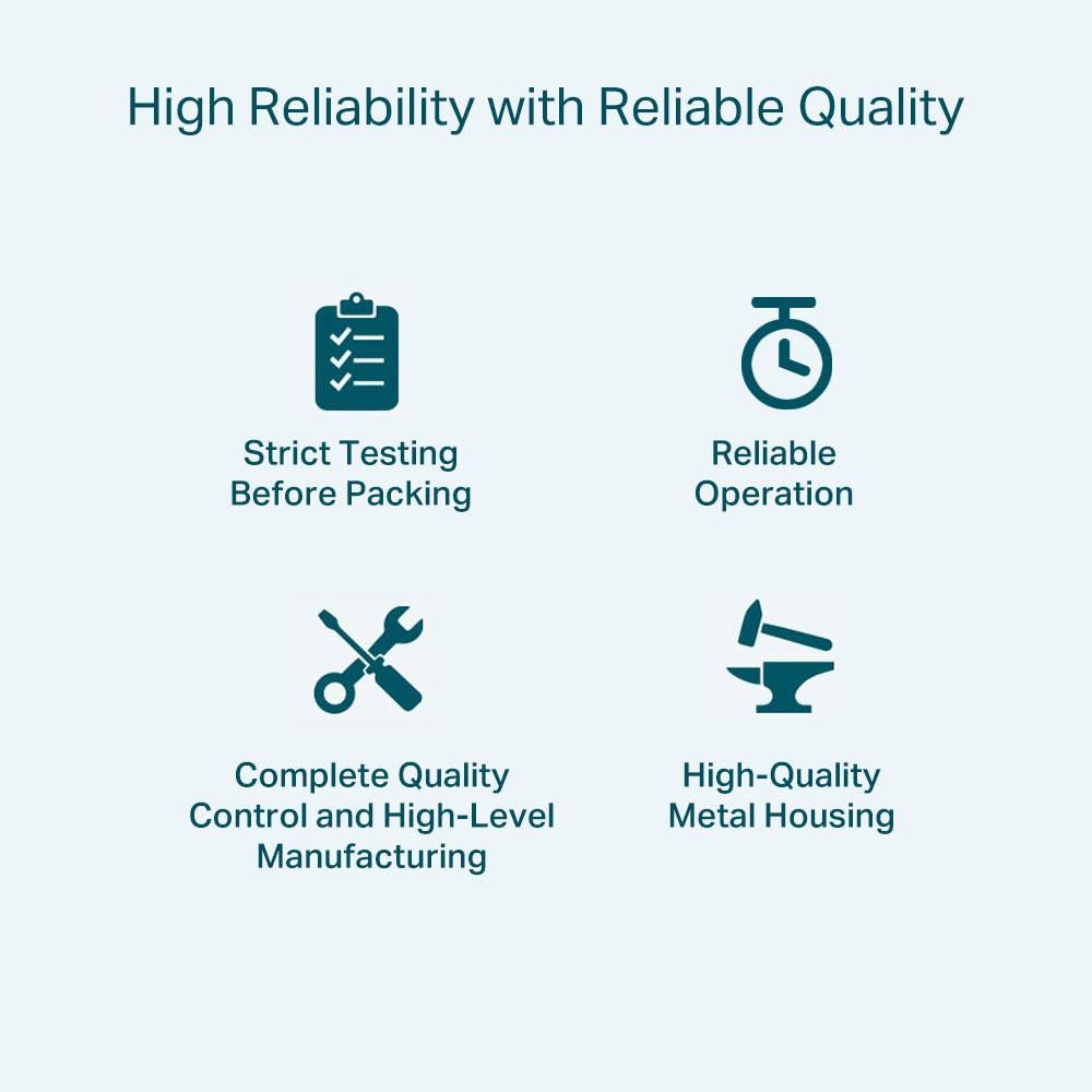 TP-Link 5-Port Gigabit Desktop Ethernet Switch With 4-Port PoE+, 65 W Budget, Auto Recovery, Plug & Play, Metal Case, Ideal for IP Surveillance & Network Security (LS105GP) - Image 5