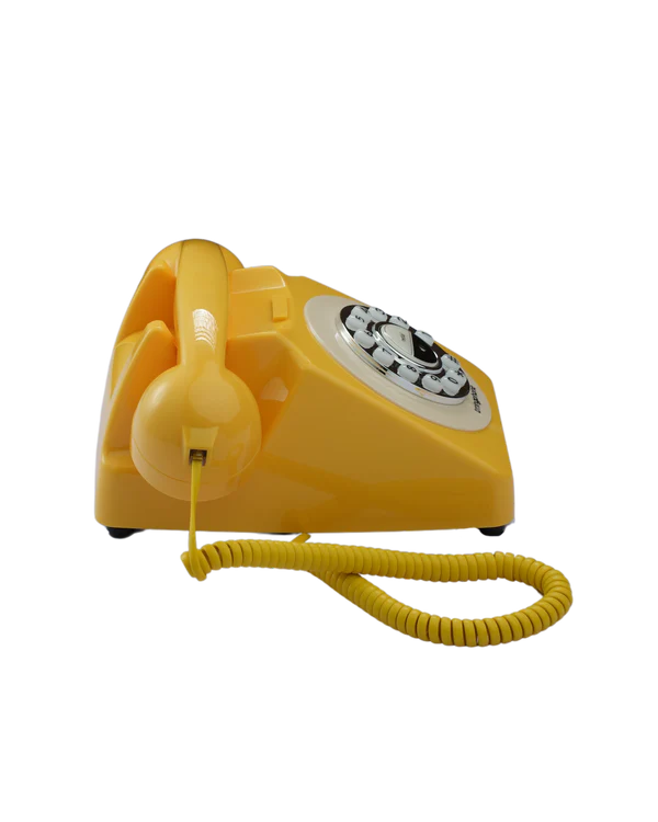 trringphone Retro Yellow Retro Modern Bluetooth Call Mirroring Telephone for Digital Wellbeing, No-Smartphone Zone & Daily Digital Detox Break - Image 10