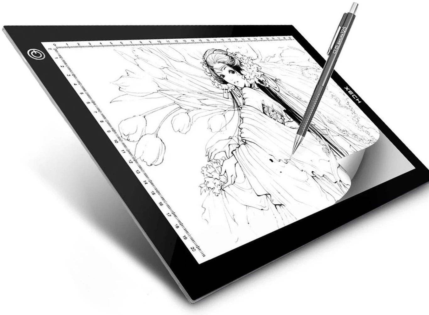 XECH X-Board A4 LED Drawing Pad - White - Image 1