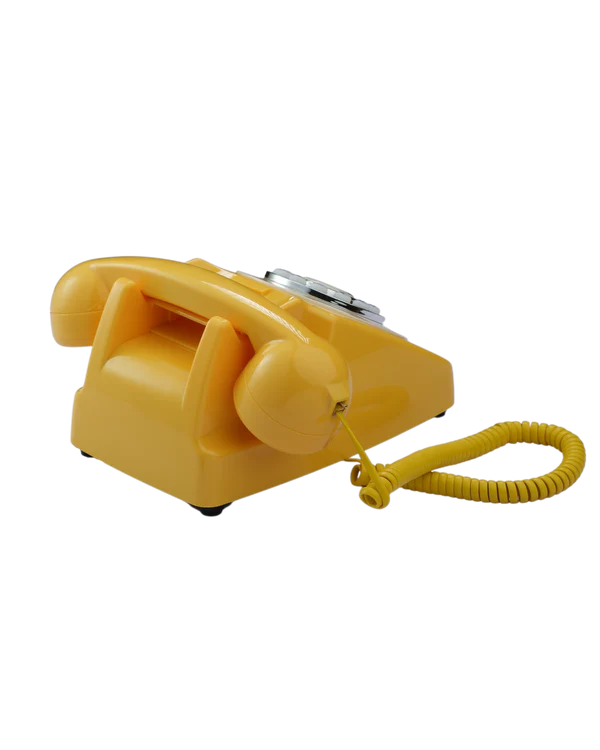 trringphone Retro Yellow Retro Modern Bluetooth Call Mirroring Telephone for Digital Wellbeing, No-Smartphone Zone & Daily Digital Detox Break - Image 5