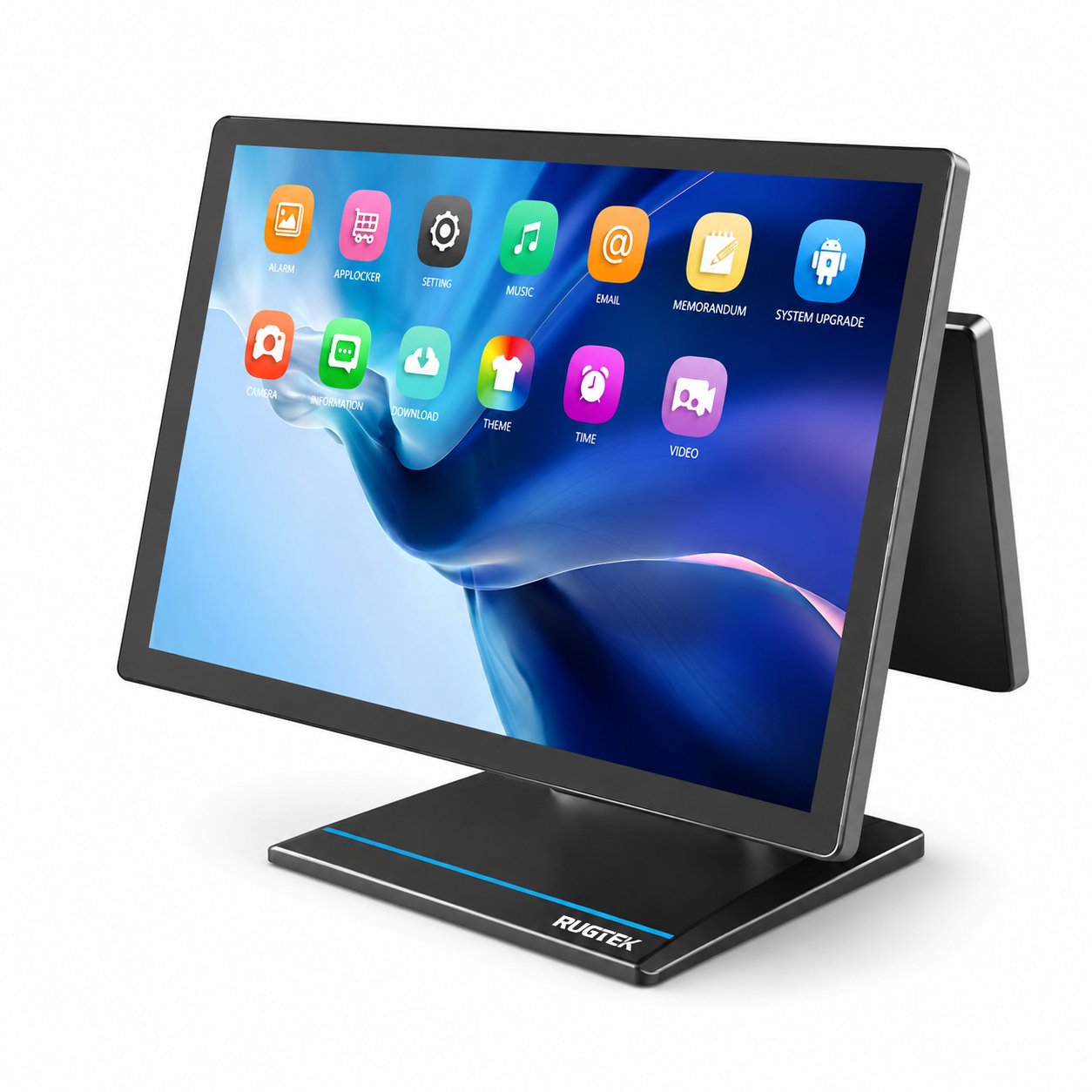 Rugtek RTP4 POS Machine – 15.6" Sleek Android 13 Terminal, RK3568 Quad-Core, 8GB RAM, 128GB eMMC, WiFi+BT, Multiple Ports, 1 Year Onsite Warranty - Image 2