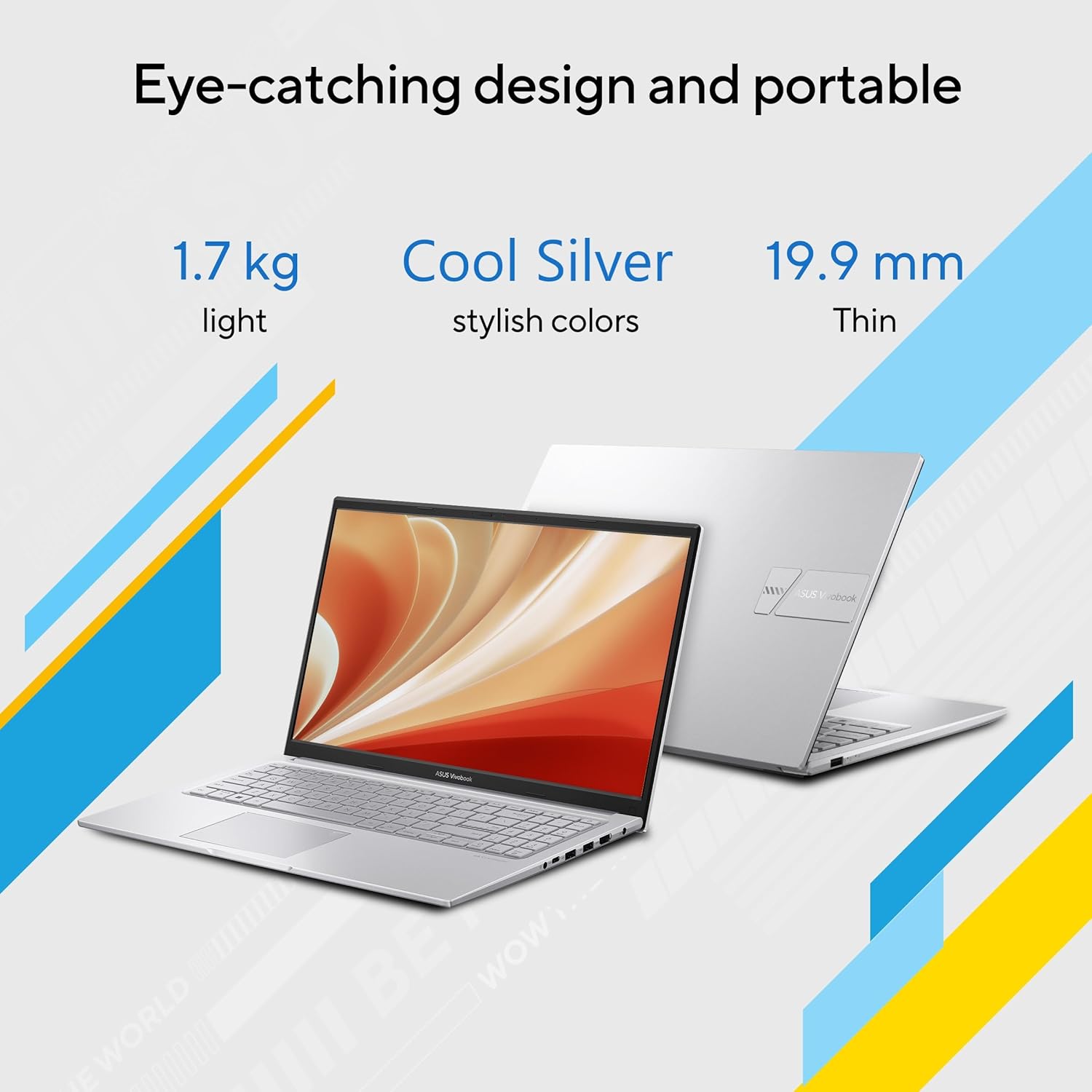 ASUS Vivobook 15 (2026),Intel Core 3 100U, Intel iGPU, 8GB RAM, 512GB SSD, FHD, 15.6"(39.6 cm),Windows 11 Home,M365 Basic(1 Year)* Office 2024,Cool Silver,1.7 Kg, X1504VAP-BQ1321WS,Thin & Light Laptop - Image 8