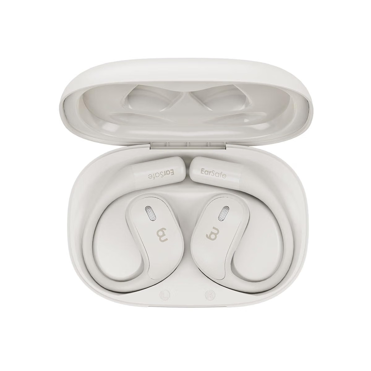 ng EarSafe OpenBuds - Air Conduction Open Ear Buds | Quad Mic ENC for Clear Calls | 12x17mm Drivers for Immersive Audio | Premium White - Image 2