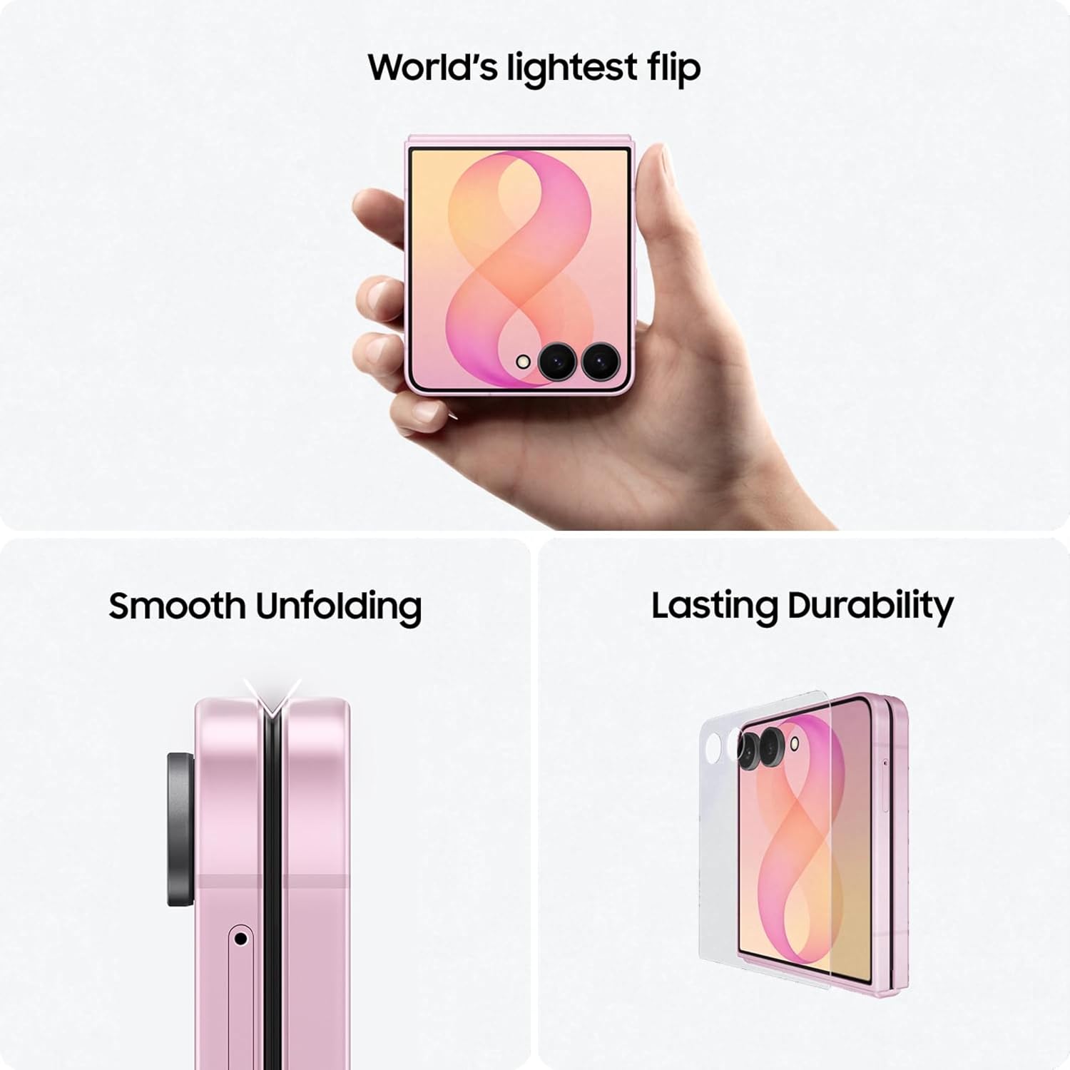 Samsung Galaxy Z Flip8 5G Smartphone (Cream, 12GB RAM, 256GB Storage), Hands-Free Selfie Camera, FlexWindow, 4300mAh Battery - Image 4