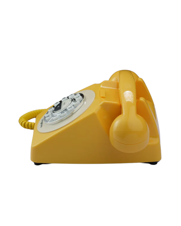 trringphone Retro Yellow Retro Modern Bluetooth Call Mirroring Telephone for Digital Wellbeing, No-Smartphone Zone & Daily Digital Detox Break - Image 11