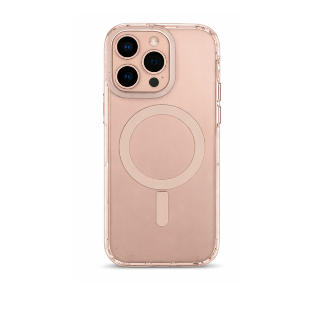 AmazingThing Titan Pro Clear Case for iPhone 16 Pro Max (MagSafe Ready, 10ft Drop Protection, Transparent Gold Tint) - Image 1