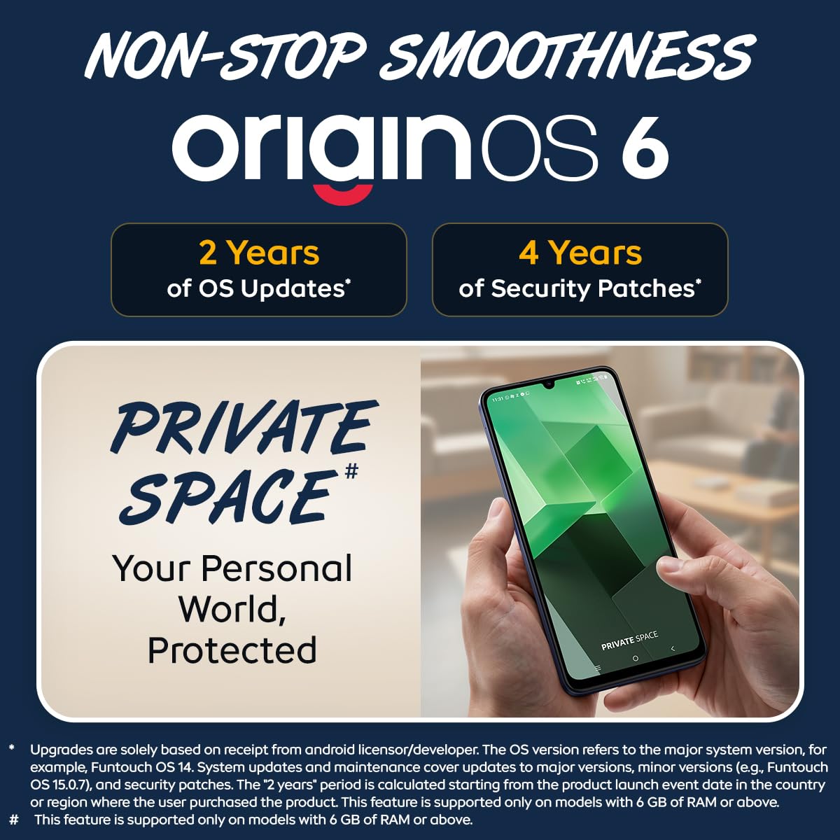 iQOO Z11 Lite 44W 5G (Midnight Blue, 4GB RAM, 128GB Storage) | 6500mAh Battery, 44W Fast Charging, Dimensity 6300, OriginOS 6.0 iQOO Z11 Lite 44W 5G (Midnight Blue, 4GB RAM, 128GB Storage) | 6500mAh Battery, 44W Fast Charging, Dimensity 6300, OriginOS 6.0 - Image 5