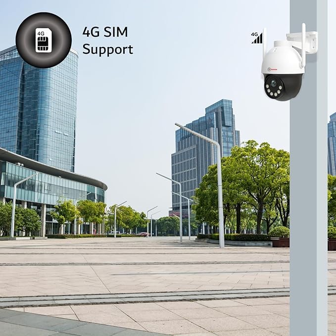 Trueview 3MP 4G Mini PT Security Camera with SIM Support | All-Time Color Vision | 360° Pan | Two-Way Audio | Human Detection | 256GB SD & Cloud | IP66 Waterproof | Alexa Compatible | STQC Certified - Image 9