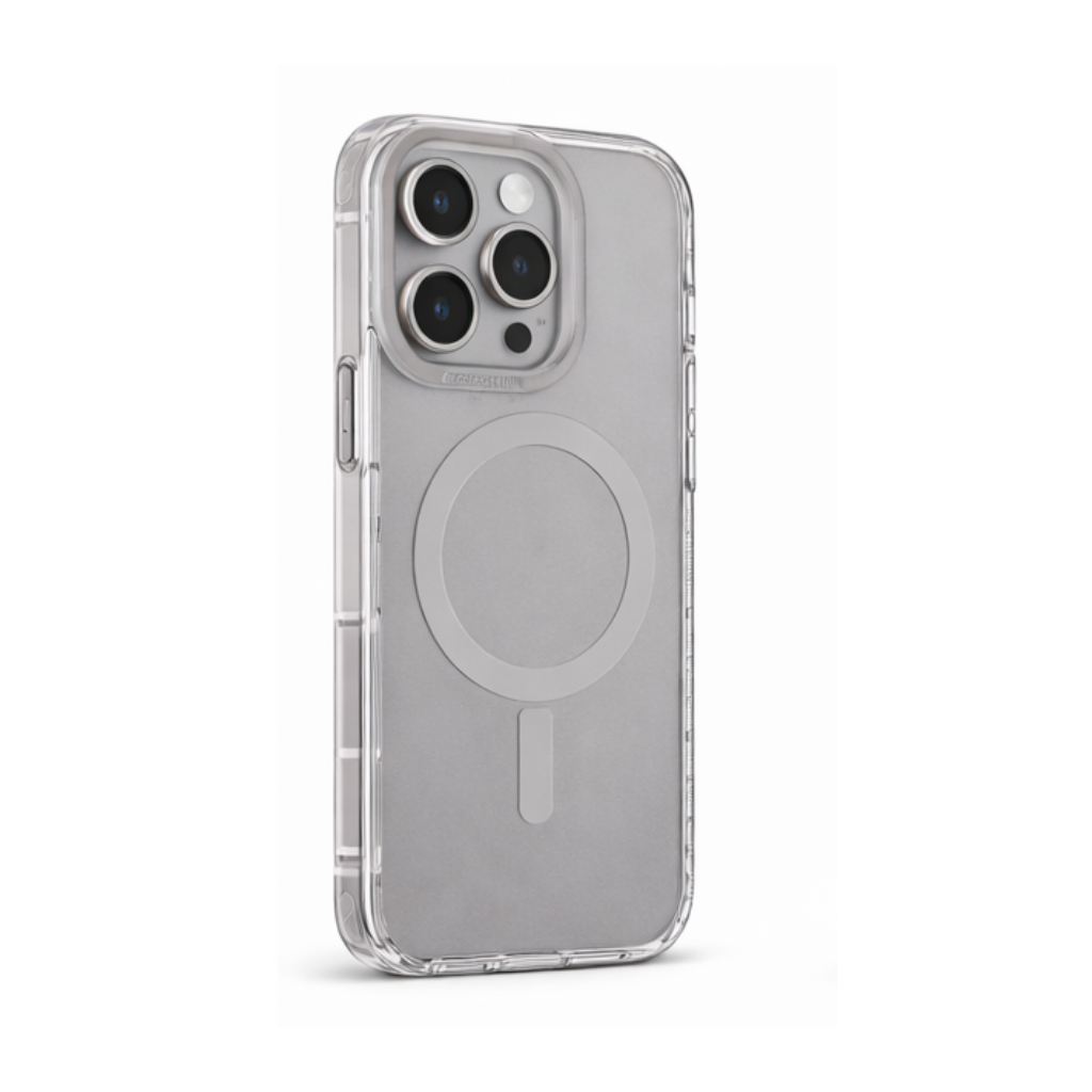 AmazingThing Titan Pro Clear Case for iPhone 16 Pro Max (MagSafe Compatible, 10ft Drop Protection, Crystal Transparent- Grey) - Image 2