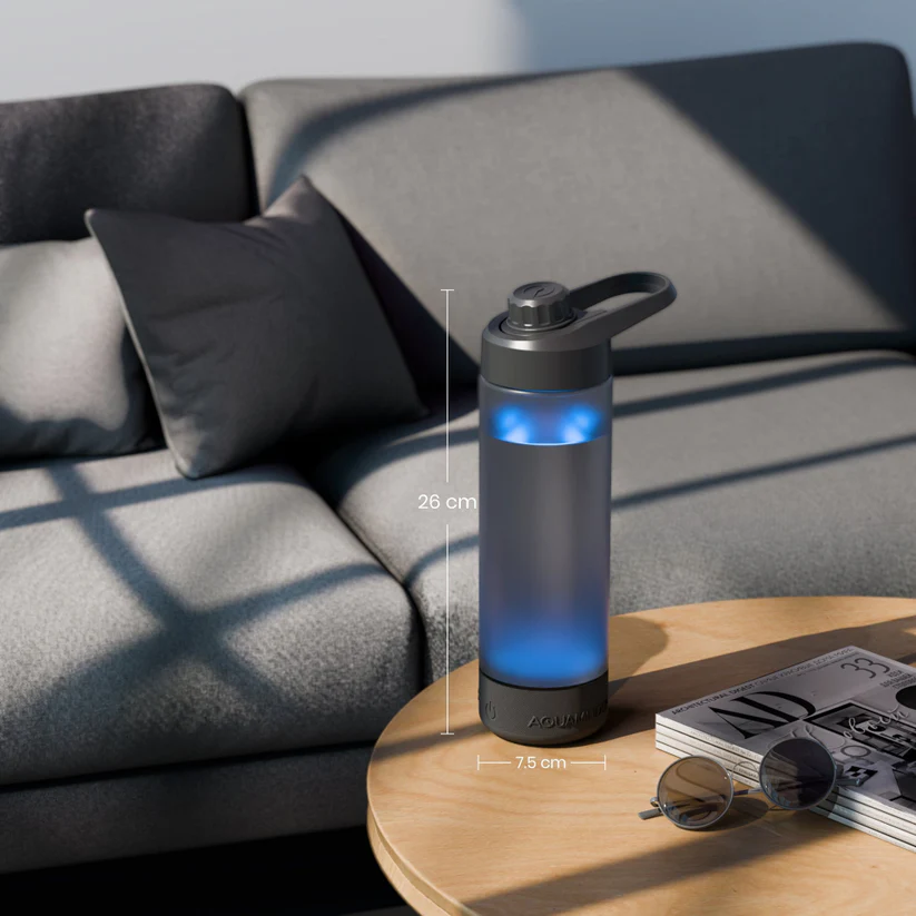 Aquaminder Volga+ Smart Water Bottle 770ml with App Connectivity & Personalized Hydration Reminder Black - Image 8