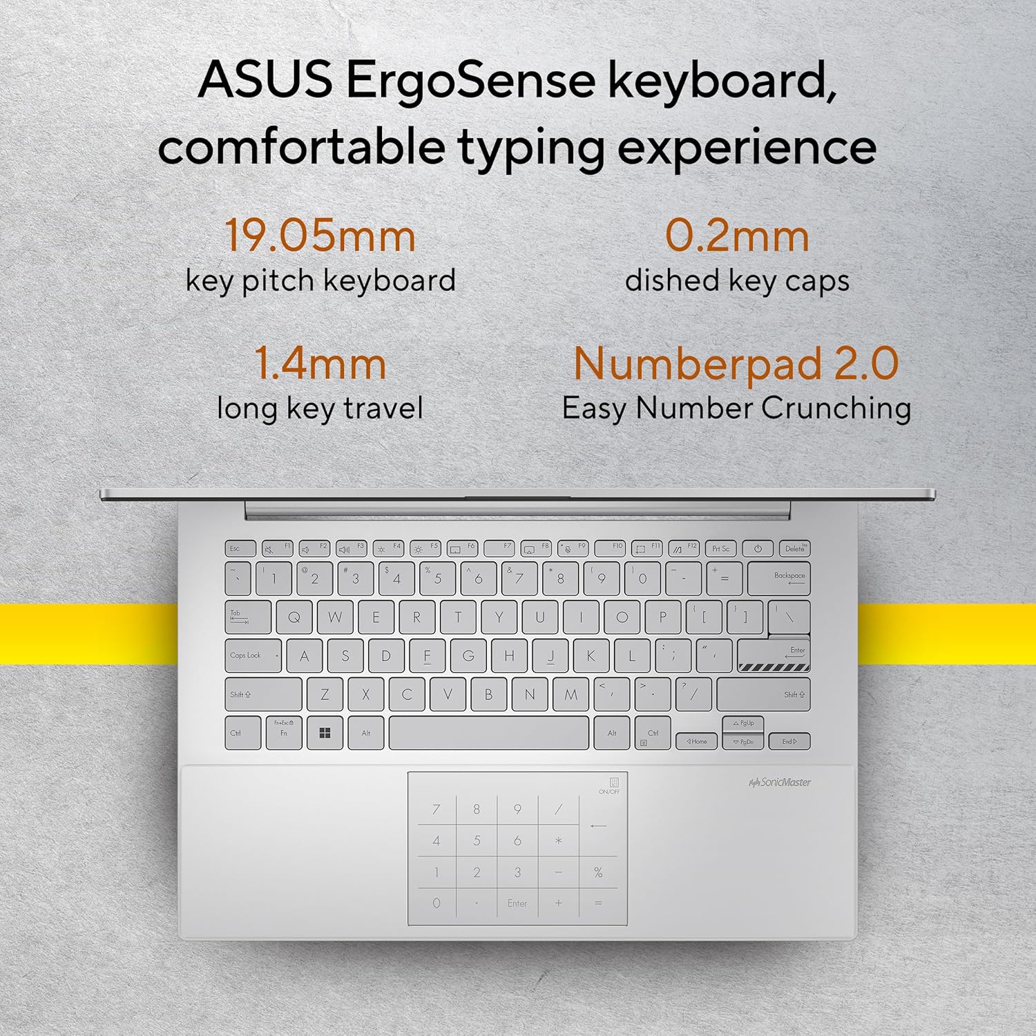 ASUS Vivobook Go 14 (2026),AMD Ryzen 3 30 Processor,AMD Radeon iGPU,8GB RAM,512GB SSD,FHD,14" (35.5 cm),Windows 11,M365 Basic(1Y)* Office 2024,Cool Silver,1.38 Kg,E1404FA-EB1224WS,Thin & Light Laptop - Image 5