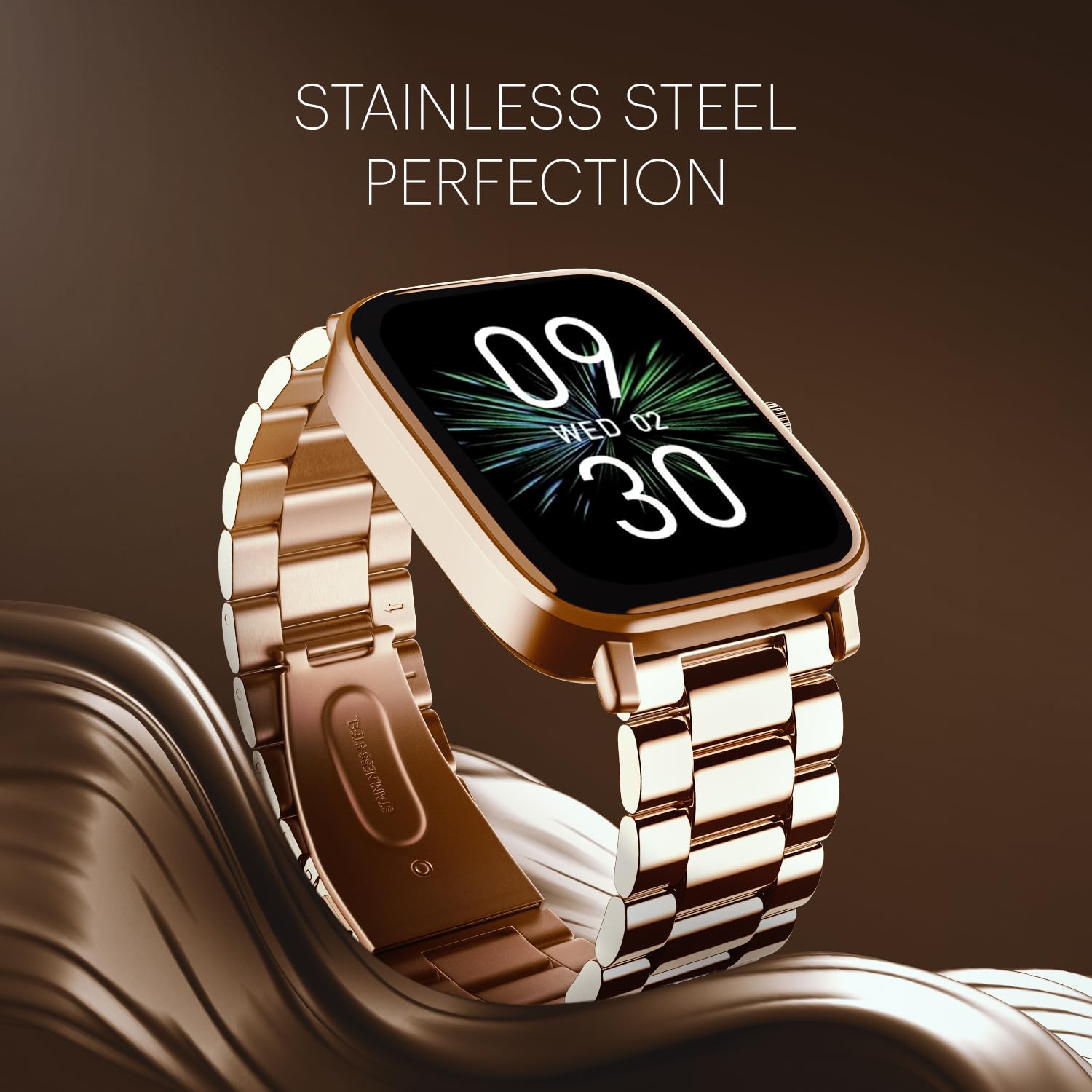 Noise Quad Call 1.81" Display, Bluetooth Calling Smart Watch, AI Voice Assistance, 160+Hrs Battery Life, Metallic Build, in-Built Games, 100 Sports Modes, 100+ Watch Faces (Elite Rosegold) - Image 3