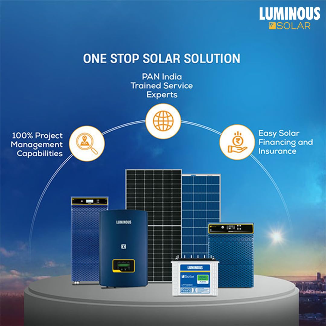 Luminous Solarverter PRO PCU 5KVA / 48V – Hybrid Solar Inverter, Pure Sine Wave, Smart Energy Management, High Efficiency, 2 Years Warranty, Ideal for Homes, Offices & Small Businesses - Image 4