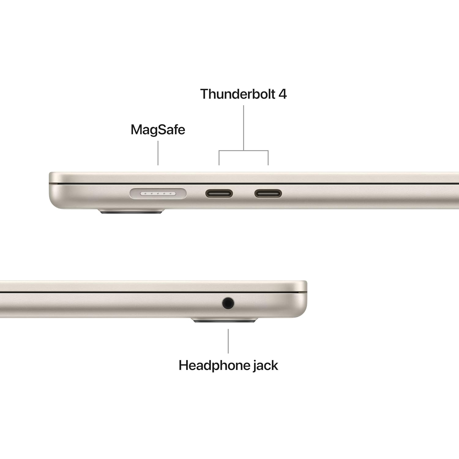 Apple 2026 MacBook Air 15″ Laptop with M5 chip: AI and Apple Intelligence, 38.91 cm (15.3″) Liquid Retina Display, 16GB Unified Memory, 1TB SSD Storage, 12MP Center Stage Camera, Touch ID; Starlight - Image 3