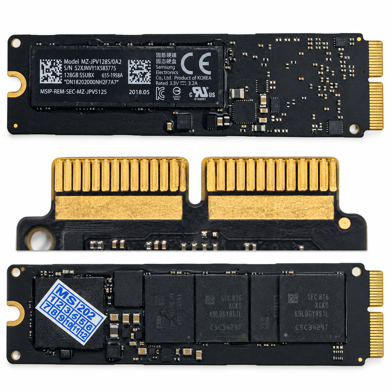Apple MacBook Pro/Air 128GB / 256GB / 512GB Internal SSD for Select Apple MacBook Pro & Air A1502 A1398 A1465 A1466 (2013–2015) - Image 3