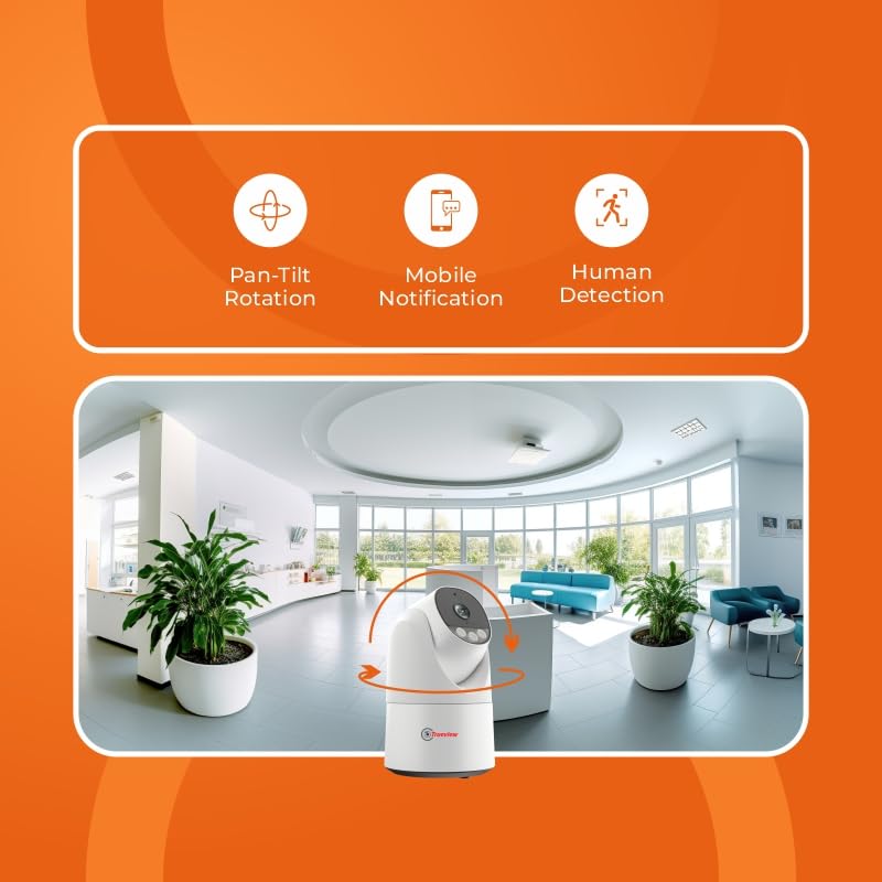 Trueview 3MP Pack of 2 Smart CCTV Wi-fi Home Security Camera with Pan Tilt 360° View, 2 Way Talk, Cloud Monitor, Motion Detect, Supports SD Card Up to 256 GB, Night Vision (3MP Robot - Pack of 2) - Image 5