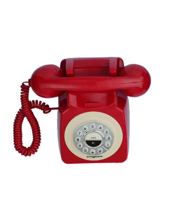 trringphone Retro – Cherry Red Retro Modern Bluetooth Call Mirroring Telephone for Digital Wellbeing, No-Smartphone Zone & Daily Digital Detox Break trringphone Retro – Cherry Red Retro Modern Bluetooth Call Mirroring Telephone for Digital Wellbeing, No-Smartphone Zone & Daily Digital Detox Break - Image 6