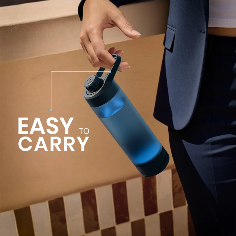 Aquaminder Volga+ Smart Water Bottle 770ml with App Connectivity & Personalized Hydration Reminder Black - Image 7