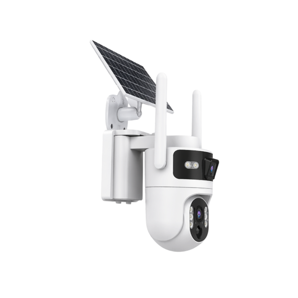 Consistent 4G LINKAGE Pan tilt Solar Camera | 3MP+3MP Dual lens | Two Way Communication Camera - Image 3