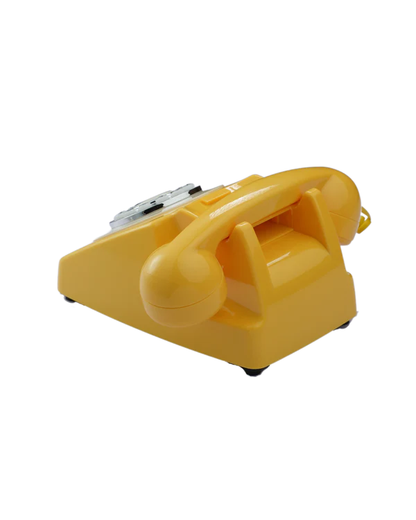 trringphone Retro Yellow Retro Modern Bluetooth Call Mirroring Telephone for Digital Wellbeing, No-Smartphone Zone & Daily Digital Detox Break - Image 8