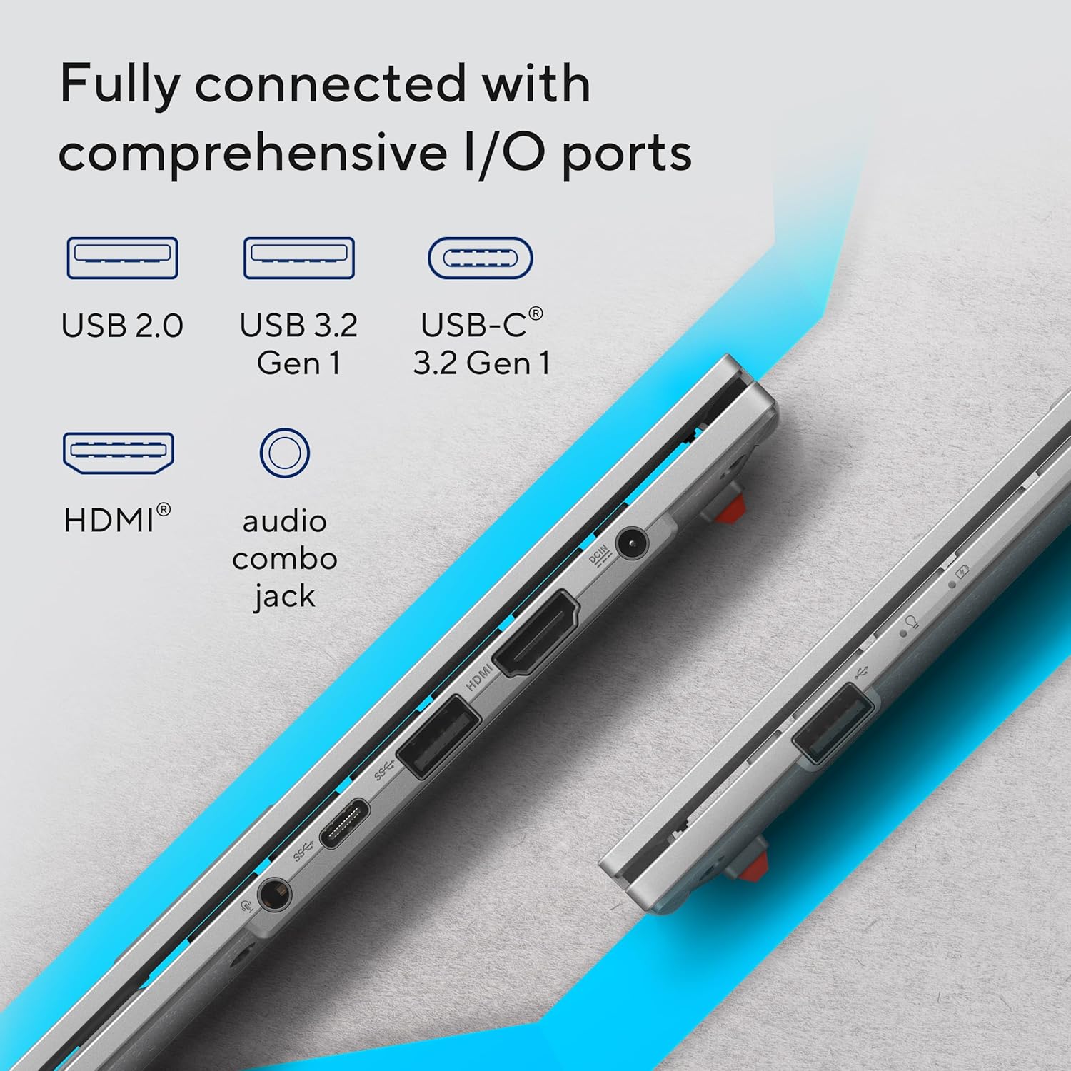 ASUS Vivobook Go 15 (2026),AMD Ryzen 5 40, AMD Radeon iGPU, 16GB RAM, 512GB SSD, FHD, 15.6"(39.6 cm),Windows 11,M365 Basic(1 Year)* Office 2024,Cool Silver,1.63 Kg,E1504FA-BQ2113WS,Thin & Light Laptop - Image 6