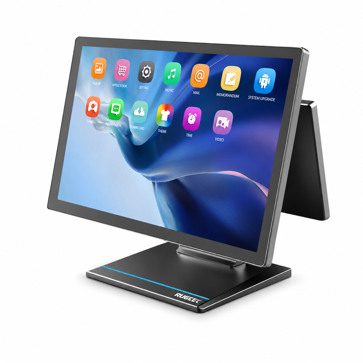 Rugtek RTP4 POS Machine – 15.6" Sleek Android 13 Terminal, RK3568 Quad-Core, 8GB RAM, 128GB eMMC, WiFi+BT, Multiple Ports, 1 Year Onsite Warranty - Image 1