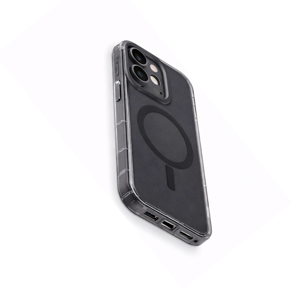 AmazingThing Titan Pro Smoke Clear Case for iPhone 16 Pro Max (MagSafe Compatible, 10ft Drop Protection, Black Transparent) - Image 4