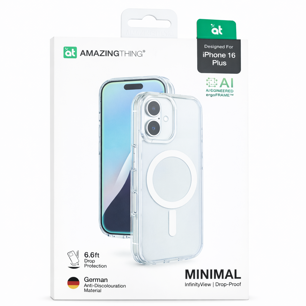 AT-Minimal Magsafe Case For Iphone 16 Plus-92029-Clear - Image 8